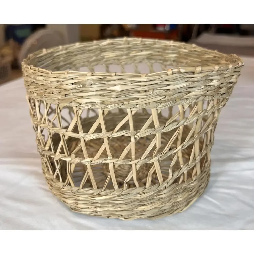 Boho Rattan Wicker‎ Basket 6.5